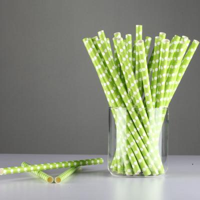 China Disposable Custom Eco - Friendly Heat Resistant Bubble Tea Paper Straw 6*197mm for sale