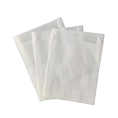 China American White Greaseproof Paper Bag Blank V-pointed Bottom Bag for sale