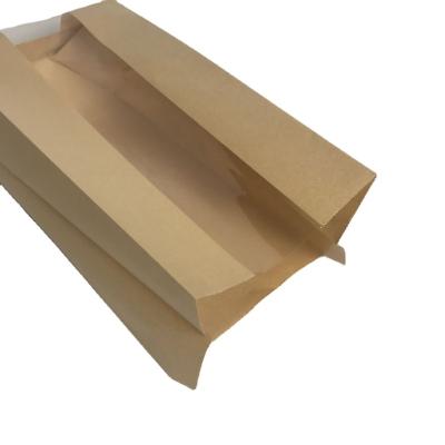 China Recyclable Whole Sale French Bread Bags Baguette Kraft Paper Bread Bag Food Grade Bakery Bag for sale