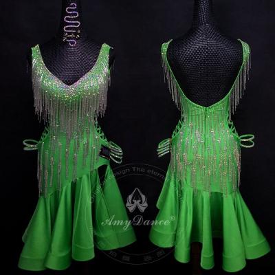 China Eco-friendly sexy cha dance dress costume latin dance costume latin dance costume for sale