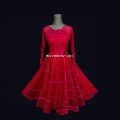 China Ballroom Dancing Wear Girls Ballroom Dress 2020 Breathable Elegant Ballroom Dance Dress for sale