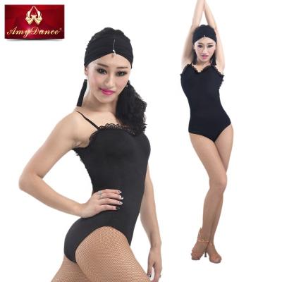 China Antibacterial bra from .anti-shrink. Anti-wrinkle.Breathable inside lace trim jumpsuit ballet dancer tights dance tops for women for sale