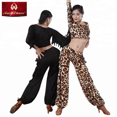 China Ladies Bloomers Soft Loose Harem Latin Dance Pants Latin Dance Pants With Stereo Ruffle for sale