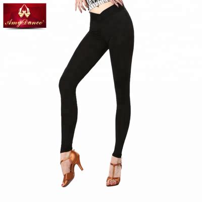 China Wholesale Black Seamless Antibacterial Yoga Fitness Dance Leggings For Women for sale