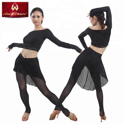 China New Viable Women's Plus Size Pleated Latin Belly Indian Square Dance Practice Pants for sale