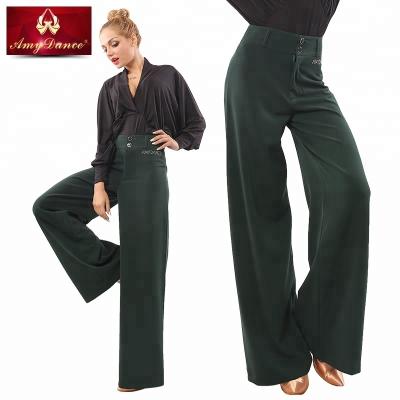 China Lady Pants Women High Waist Straight Straight Wide Leg Modern Long Pants Trousers With Elastic for sale