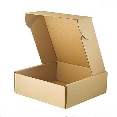 China Recycled Materials Customizes Brown Kraft Paper Cardboard Ad Corrugated Packaging Box for sale