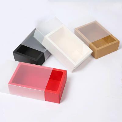 China Recycled Materials Food Packaging Drawer Retail Box in Supermarket Kraft Paper Packaging Boxes for Nuts and Cores for sale