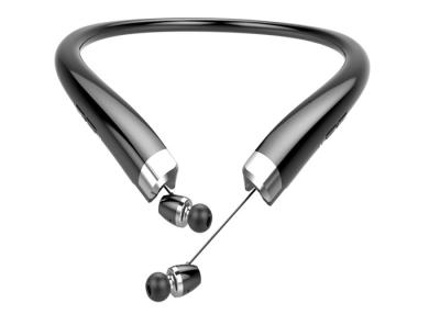 China Black Retractable Wireless Neckband Headphones Lightweight With 120mah Battery for sale