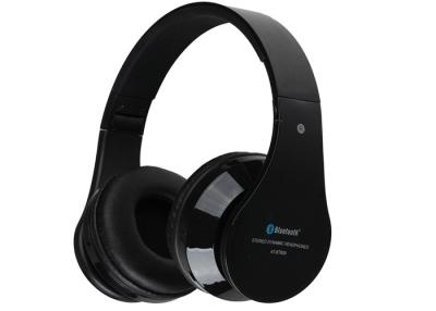 China Black Stereo Folding Bluetooth Headphones For Smartphone / Tablet , 500mah Lithium Battery for sale