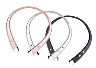 China Noise Isolation Retractable Neckband Headphones Foldable With 120mah Lithium Battery for sale