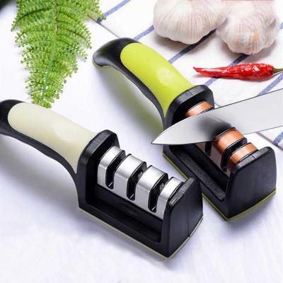 China Pro Sustainable 3 Stage Knife Sharpener Knife Sharpening Stone And Grinding for sale