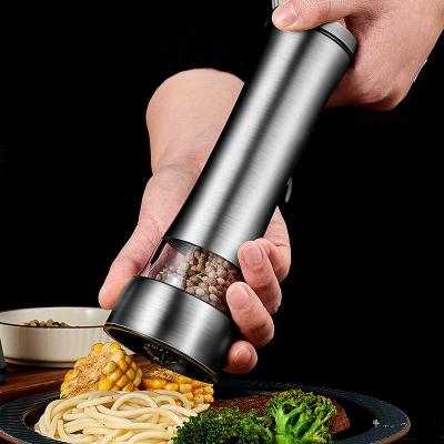 China 304 Sustainable Household Stainless Steel Seasoning Pots Kitchen Gadgets Pepper Mill for sale