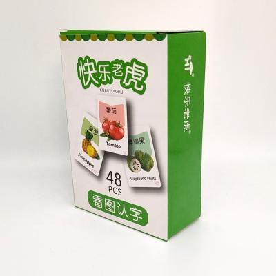 China Paper Maker JP077 Chinese Early Learning Supply English And Flash Cards Custom Printing Sight Words Educational Flash Cards for sale