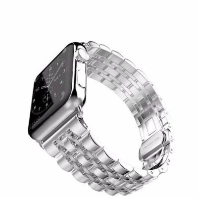 China Stainless Steel For Apple Watch Strap High Quality Metal Stainless Steel Watch Band Strap for sale