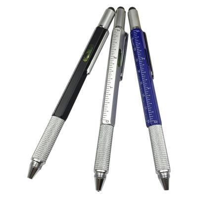 China Promotional Multi-Color High Quality Creative Pen Multi-Tool Pen Ruler Screwdriver Ballpoint Pen New for sale