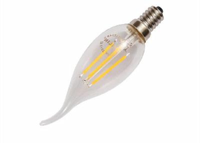 China 200 Lumen C35 Filament LED Light Bulbs With Tail 2W Hotel 35 X 101 Uniform Light for sale