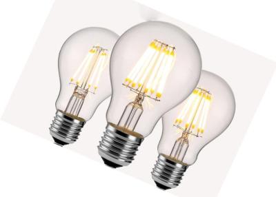 China A60 LED Filament Bulb 2700K 8 Watt , Filament Style LED Bulb Beam Angle 360 Degree for sale