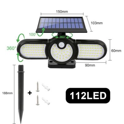 China Landscape Cri70 Pir Sensor Solar Light For Yard Hotel for sale