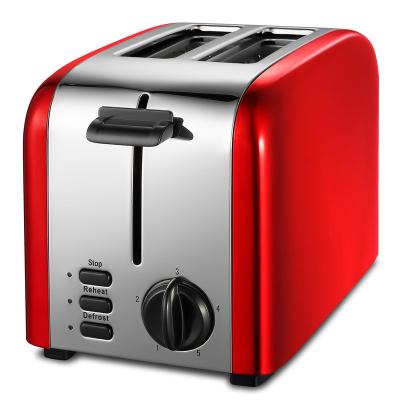 China 2022 Hotel Household Use Extra Wide Slot Toaster Factory Custom,Kitchen Breakfast Stainless Steel 2 Slice Bread Toaster for sale