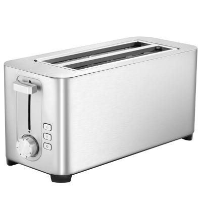 China New Long Factory OEM/ODM, 4 Slices Stainless Steel Breakfast Bread Hotel 2022 Home Slot Toaster Toaster for sale