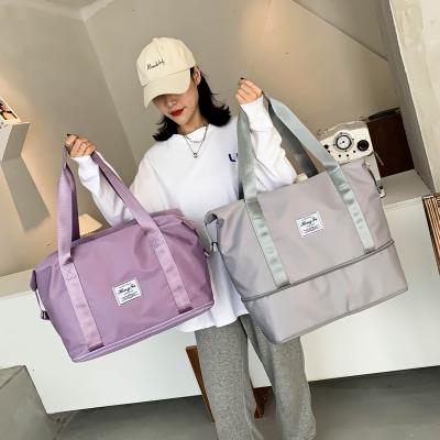 China Durable Women Fashion Tote Shoulder Handbag Waterproof Large Tote Multifunctional Nylon Travel Shoulder Bag for sale