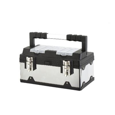 China The metal bottom with plastic cover high quality professional stainless steel tool box for sale