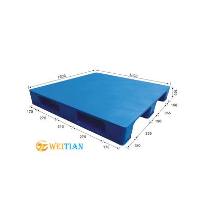 China High Quality Cheap Plastic Single Faced Pallets 1200x1200 1100x1100 Export Plastic Pallets for sale