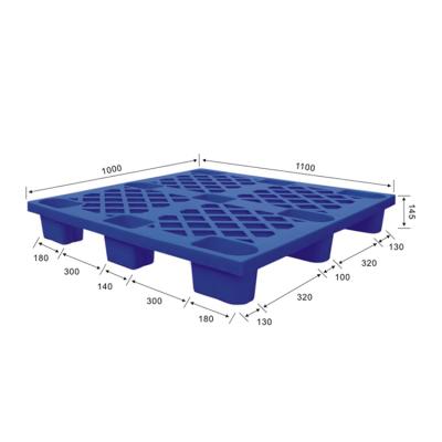 China Euro Single Faced Plastic Pallet 1200x1000 1200x800 1100x1000 Recycled Euro Standard Reusable Plastic Pallets Wholesale for sale