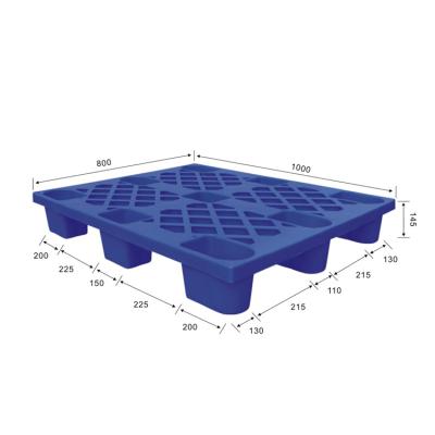 China Single Faced Plastic Pallet Cheap Prices Double Sided Reversible HDPE Steel Reinforced Floor Plastic Pallet Supplier for sale