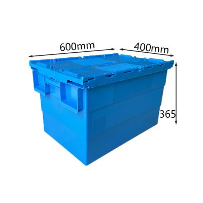 China Solid Wholesale Heavy Duty Plastic Stackable Swap Boxes Stackable Turnover Storage Box With Lid for sale