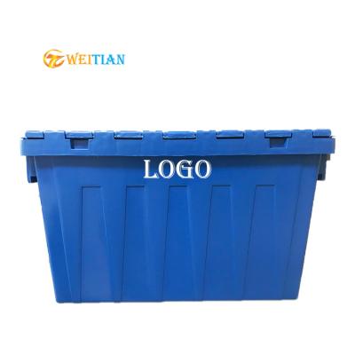 China Environmntally 60 L Friendly High Quality Disposable Tied Lid Container Waterproof Plastic Box for sale