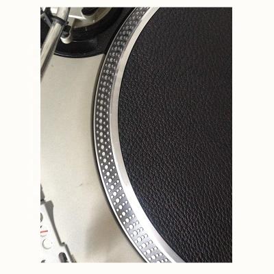 China Flexible Leather Deer Hide Turntable Mat For Vinyl LP Record Players Help Reduce Noise From Static And Dust for sale