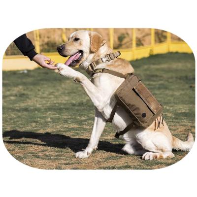 China CARRIERS Water Resistant Medium and Large Dog Pack Dog Hiking Backpack Saddle Bag Pet Training Vest Harness for sale