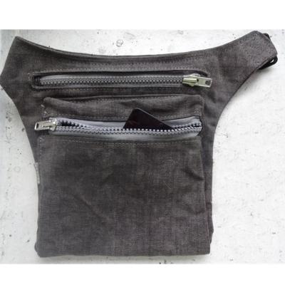 China Fashion Anti Theft Waxed Canvas Hip Bum Bag Fanny Pack Pouch Travel Waist Bag for sale