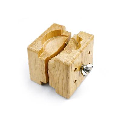 China Durable Wooden Watch Case Holder Tool Repairing Open Case Holder Repair Tool Watchmaker Tool for sale