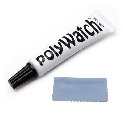 China Environmental Original German Polywatch Plastic Crystal Glass Polish Acrylic And Scratch Remover Repair Tool With Blue Cloth for sale