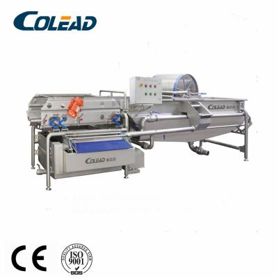 China Colead Snack Factory Commercial Horizontal Mixed Flow Automatic Vegetable Washing Machine for sale