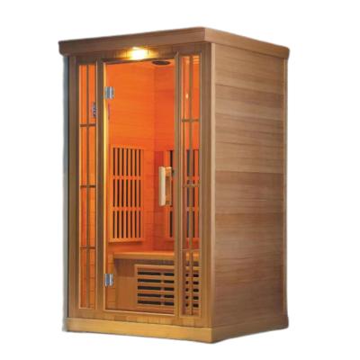 China Home Dry Model Computer Control Panel Sauna Far Sauna Steam Room Large Size Indoor Dry Infrared Bath Non-calibrated IR Spa for sale