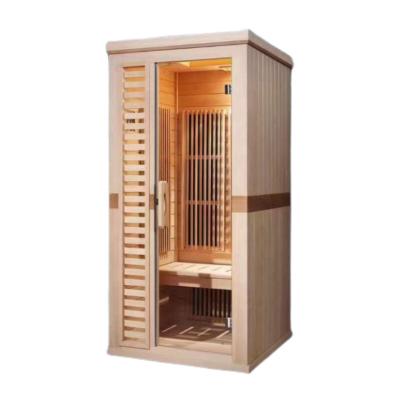 China Indoor Infrared Steam 2-4 Person Computer Control Panel Sauna Room Infrared Shower Sauna Cabinet With Hemlock for sale