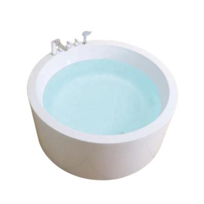 China Factory Supply Modern Straight Indoor Round Acrylic Bathtub for sale