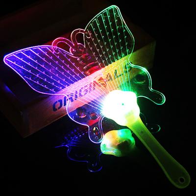 China Popular LED Toys Color Night Glow Light Fan Flash Fan for sale