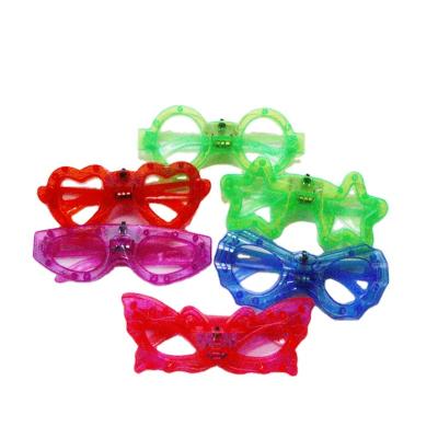 China Popular Flashing Six Lights Neon EL Wire LED Glasses Light Up Glasses LightClub Concert Party Glasses for sale