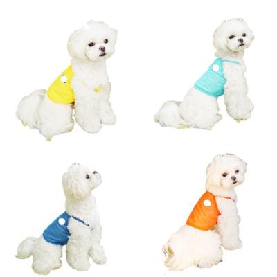 China Sustainable Spring And Summer Basing Cooling Pet Clothes T-shirt Slim Dog Clothes Teddy Clothes for sale