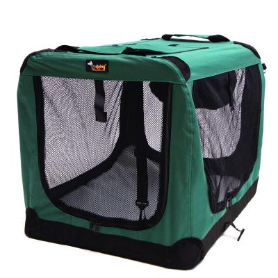 China Folding Portable Dog Carrier Cat Carrier Airline Approved Bag Pet Travel Soft Sided Breathable for sale