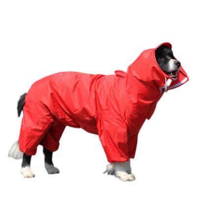 China Viable Multi-Color Style All Enclosed Waterproof Rain Overalls Large Dog Raincoat for sale