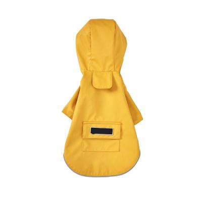 China 2020 New Sustainable Three Color Four-legged Raincoat Pet Clothes Outdoor Dog Raincoat for sale