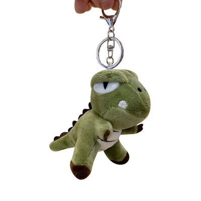 China Creative Cute Soft Animal Backpack Stuffed Plush Toy Sanrio Gift Toy 18cm Dinosaur Key Chain for sale