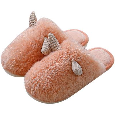 China Cute little lamb cotton anti-skid slippers autumn and winter warm soft plush slippers indoor home ladies for sale