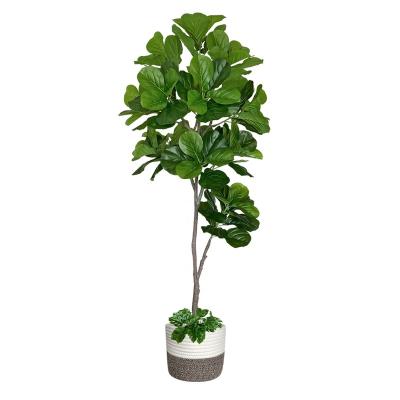 China Wholesale 220cm Home Fake Fig Tree Artificial Rigged Plant New Design Artificial Fig Tree For Home Office Mall Store for sale